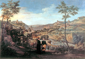 Fernando Marín Chaves: Vista de Granada desde el Camino de la Fuente del Avellano, mirando a Poniente, h. 1798. Colección de D. Manuel Morales de Jódar y D. Carlos Marañón de Arana (Sevilla)