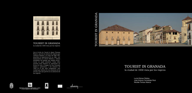Cubierta de “Tourist in Granada”, de L. Gómez Robles, J.A. Fernández Ruiz y N. Torices Abarca