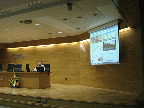 Presentación de www.laac.es en GrinUGR [Foto: Esteban Romero Frías]