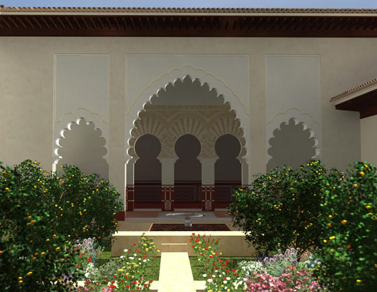 Palacio de Onda, reconstrucción virtual de Fidel Garrido