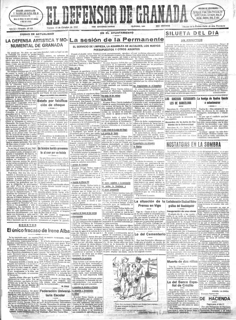 1930. El mal estado de la casa del Chapiz