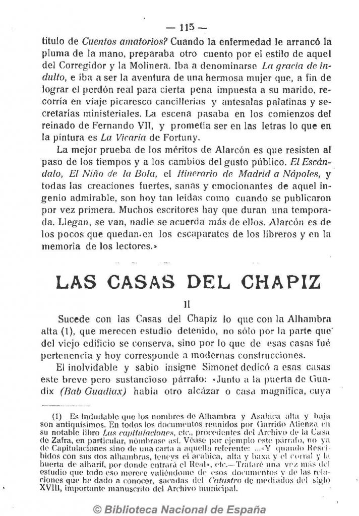 Historia y descripción arquitectónica de la Casa del Chapiz