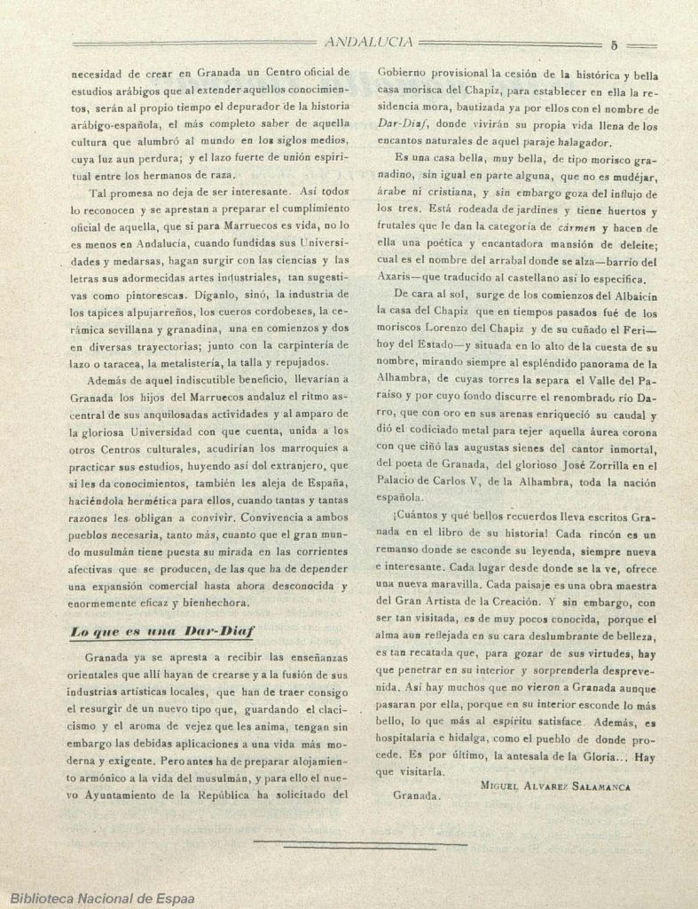 Miguel Álvarez Salamanca. Andalucía y Marruecos