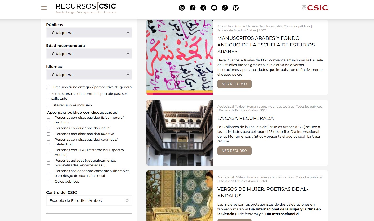 La biblioteca en el Banco de Recursos CSIC