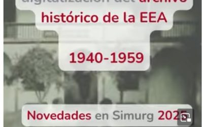 Video sobre el proyecto: «Avances recientes en la digitalización del archivo histórico de la EEA: 1940-1959»