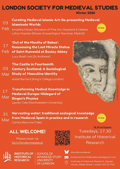 Seminario de Camila Marcone en el marco de los seminarios de London Society for Medieval Studies