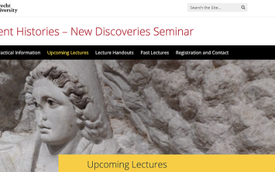 Conferencia de Angelo Castrorao Barba dentro del ciclo Ancient Histories – New Discoveries Seminar de la Universidad de Utrecht
