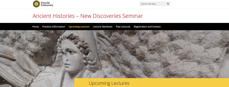 Conferencia de Angelo Castrorao Barba dentro del ciclo Ancient Histories – New Discoveries Seminar de la Universidad de Utrecht
