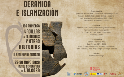 Joan Negre, Pedro Jiménez y Elena Salinas participan en el II Seminario Artisan sobre cerámica e islamización