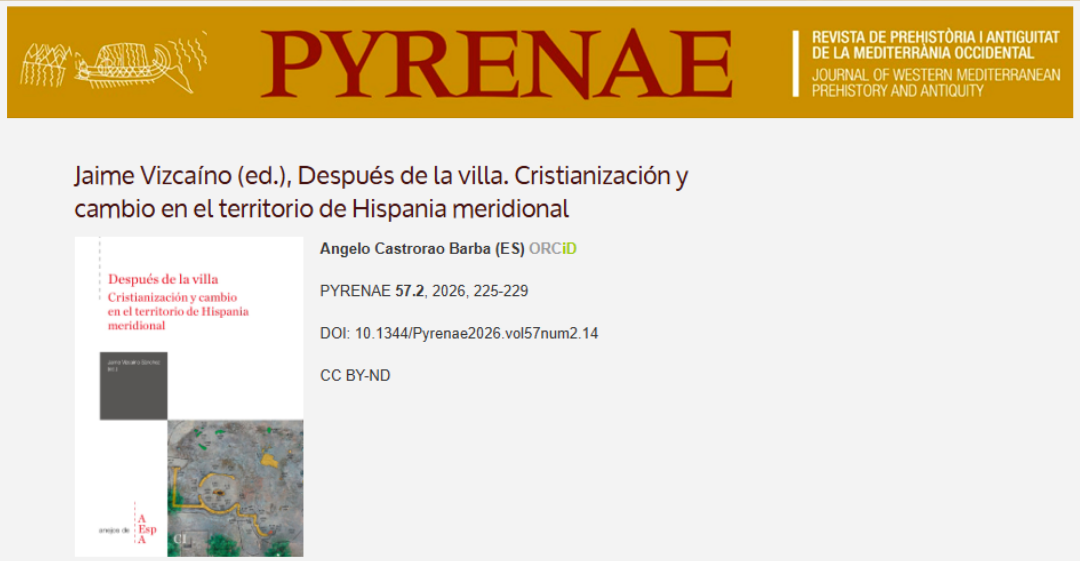 Reseña de Angelo Castrorao en la revista «Pyrenae»